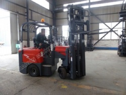 Narrow aisle articulated electric forklift